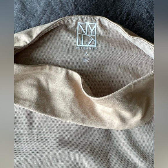 Elegant Cream Long Sleeve Bodysuit - Picture 2 of 4